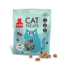 Plato Pet Treats Cat Treats - Single Ingredient, Healthy Salmon Treats for Indoor Cats - 2.5 oz