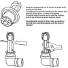 Unbranded Tub Drain Remover Wrench Tool Dual Ended Install &