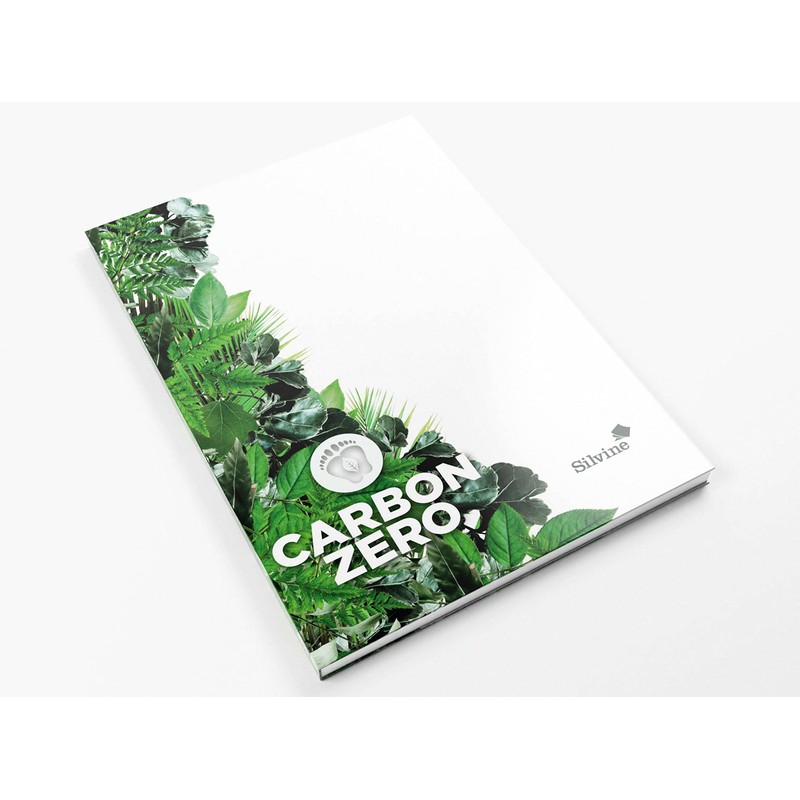 Silvine Premium A4 Carbon Zero Hardback Notebook - Lined (128