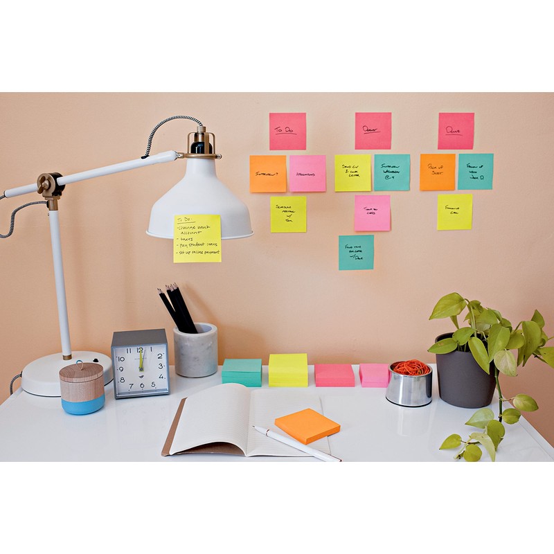 Post-it Miami Colors Sticky Notes 3" x 3" 70 per