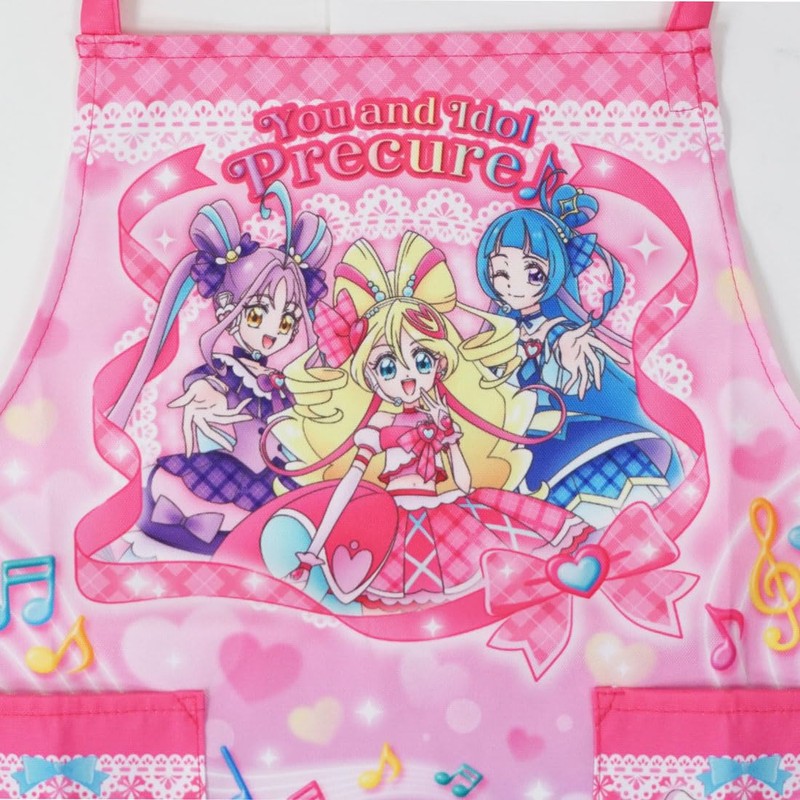 Pretty Cure Children's Apron Original Set, 43.3 inches (110 cm),
