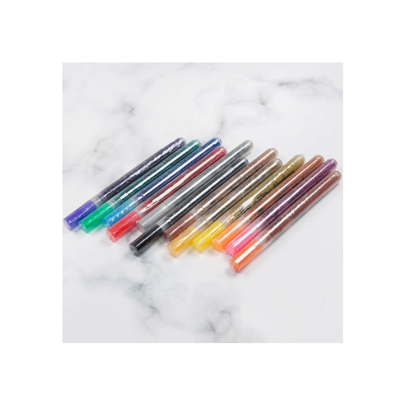 Enrian Nail Drawing Pen Glitter Nail Art Pen Set of