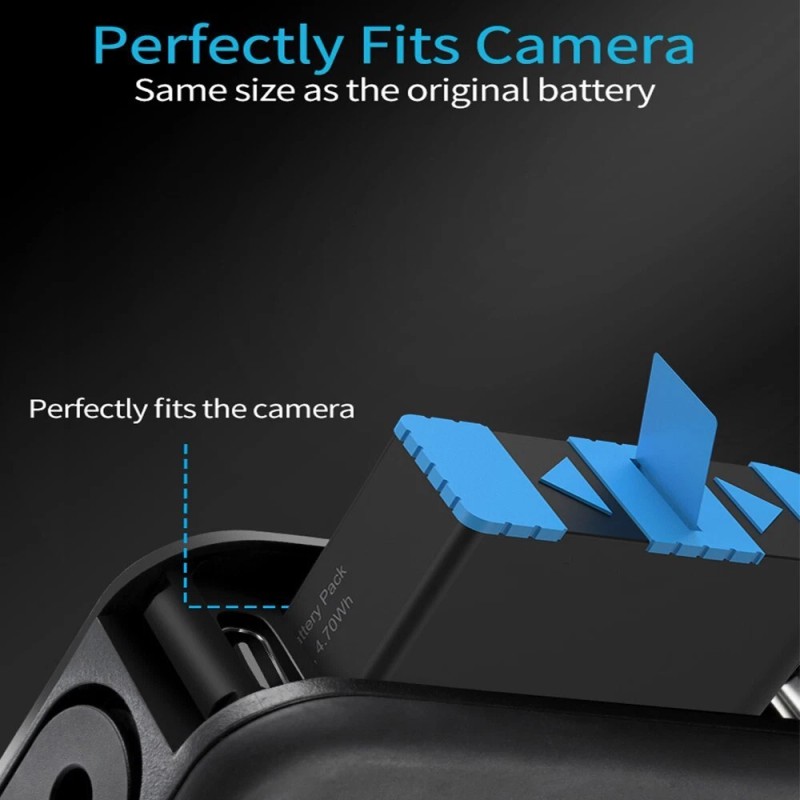 For GoPro Long Lasting Displaceable Li_ion Boosting 1220mAh Battery for