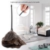 Reusable Handheld Ostrich Feathers Duster, Small Feathers Dusters for Cleaning,