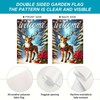 BlissYard Welcome Merry Christmas Garden Flag Deer Flag Winter Garden