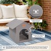 Love's cabin Outdoor Cat House Weatherproof, Insulated Feral Cat House