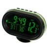 Ruspela Car Thermometer Digital Clock Car Vehicles Dual Temperature Display