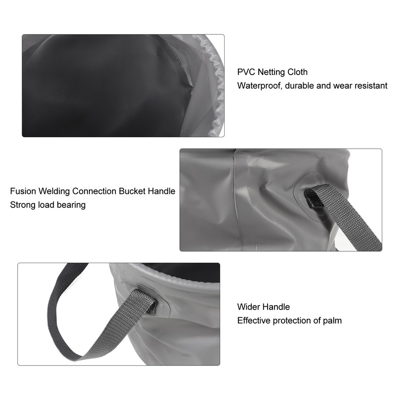 Collapsible Bucket Thickened Large Capacity Portable Folding Water Container with