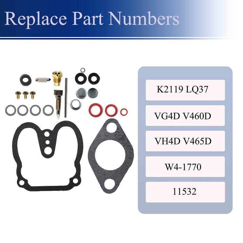 LiGuVCY Carburetor Kit Replacement for Wisconsin K2119 LQ37 VG4D V460D