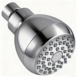 SNORF Regaderas para Baño Tipo Lluvia para una Ducha Relajante | Regadera de 3 Pulgadas, Ajuste Multiángulo, Compatible con Baja y Alta Presión, Mater