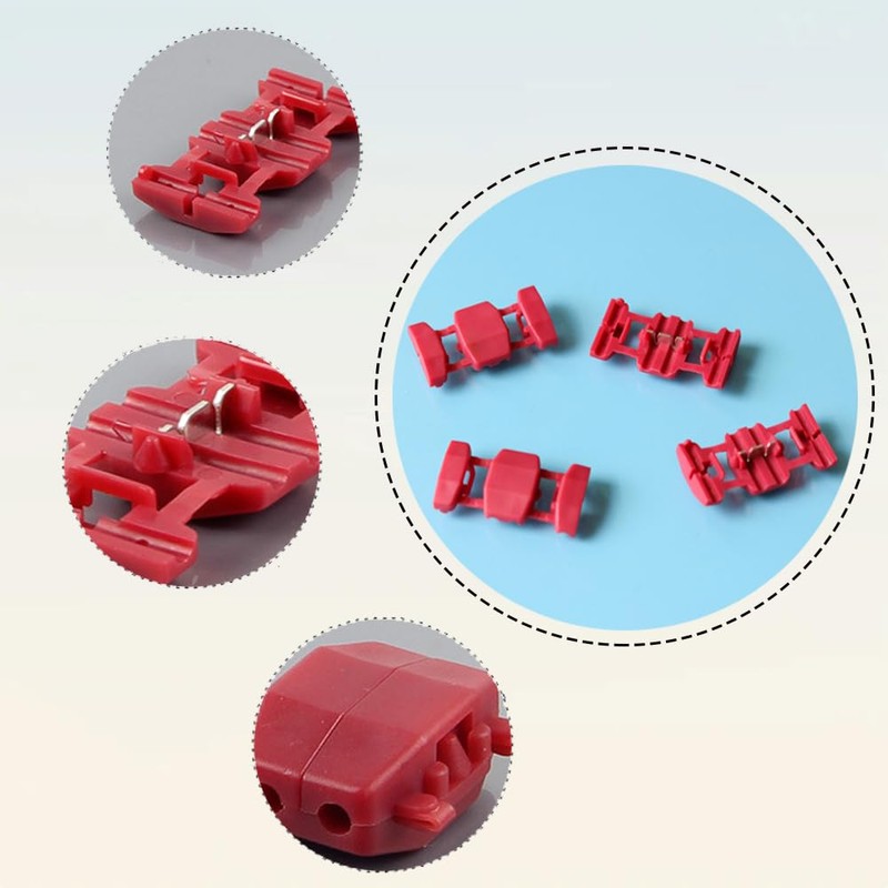 SDMOLO Wire Connectors (Red) Electro Tap Car Wiring Branch Connectors