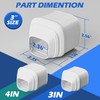 TAKTOPEAK 3" Width Duct End, Mini Split Line Cover Accessories