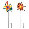 XMSW Handicrafts Wind Spinner 7.5 Inch Garden Set of 2