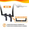 Sresk 1 inch Handlebar Riser Clamp Round, 4 inch Height