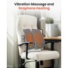 COMFIER Heated Lumbar Support Pillow with Vibration Massage, Back Support