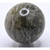 41mm 125g Rich Dark Green Vesuvianite Carved Sphere Polished Natural