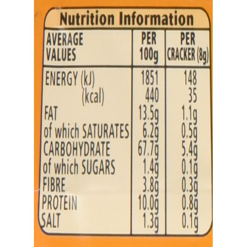 Jacob's Cream Cracker No Added Sugar 200G