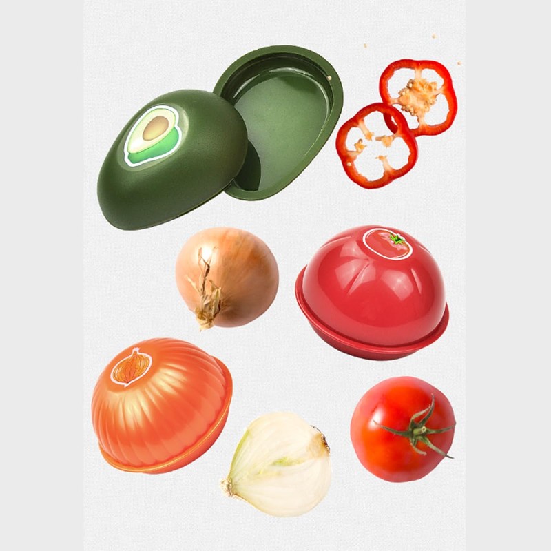 AIMALL 3 PCS Multifunctional Fresh-keeping Box Set - Avocado, Onion,