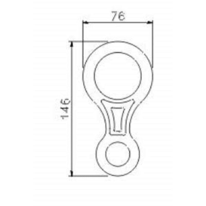 Climbing Technology 8 Descender, Orange, Big