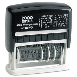 2000 PLUS 011090 Micro Message Dater, Self-Inking