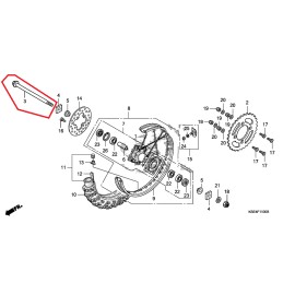 Honda GENUINE OEM HONDA REAR WHEEL AXLE CRF150R CRF150RB 2007-2022