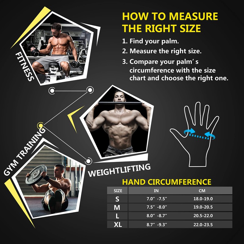 ihuan (X-Small) Ventilated Weight Lifting Gym Workout Gloves with Wrist