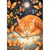 QENSPE 5D Diamond Painting Orange Cat Diamond Art Kits for