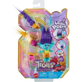 Mattel Trolls Band Together Hair Pops Small Doll - Branch