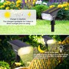 LEREKAM 40 LEDs Spotlights,IP65 Waterproof Solar Powered Landscape Spotlights 2-in-1