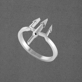 Trident Ring For Him and Her | 925 Sterling Silver Jewelry For Men Women (7)
