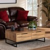 Baxton Studio Franklin Coffee Tables, Oak/Black