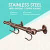ROTHLEY Stainless Steel Pot and Pan Hanger: 23.7 Inch Wall