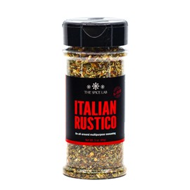 The Spice Lab Italian Rustico Seasoning – Gluten Free & Non-GMO - Tuscan Pasta Sauce and Pizza Seasoning – 2.8 oz Shaker Jar - All Natural Kosher Italian Rub for Poultry, Beef & More - 7093