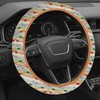 Boho Steering Wheel Cover for Women, Colorful Cute Woven Cloth,