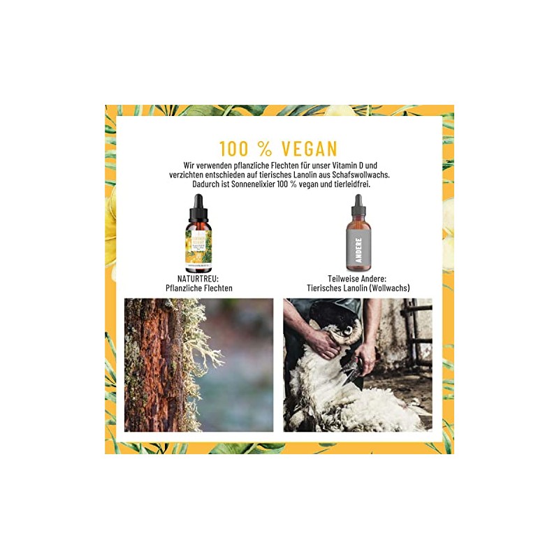Naturtreu Vitamin D3 K2 Drops High Dose & Vegan -