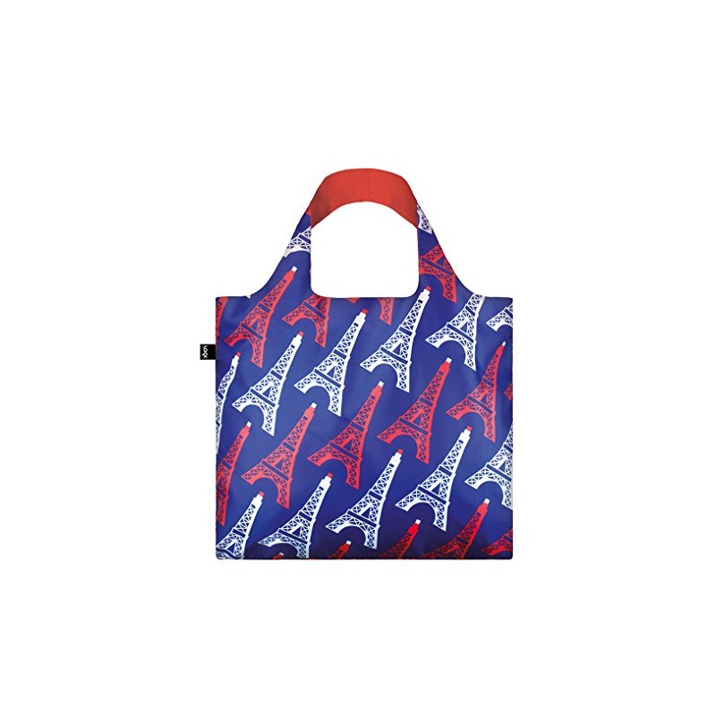 LOQI Artist Travel Eiffel Tower Canvas & Beach Tote Bag,
