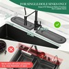 KitchifyMaers Faucet Mat for Kitchen Sink with Airflow Silicone Sleeve,