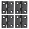 sourcing map 4Pcs Adjustable 180 Degree Hinges, 40mmx40mm Zinc Alloy