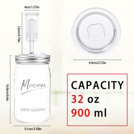 Galssmagic 32 oz Fermentation Jar,2 Pack Fermentation kit with Fermenting Weights and Airlocks,Pickle Jar for Fermenting,Pickling,Canning,Mead Making