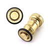 QWORK 1-1/2" NST/NH Brass Fire Hose Spray Nozzle, Heavy Duty