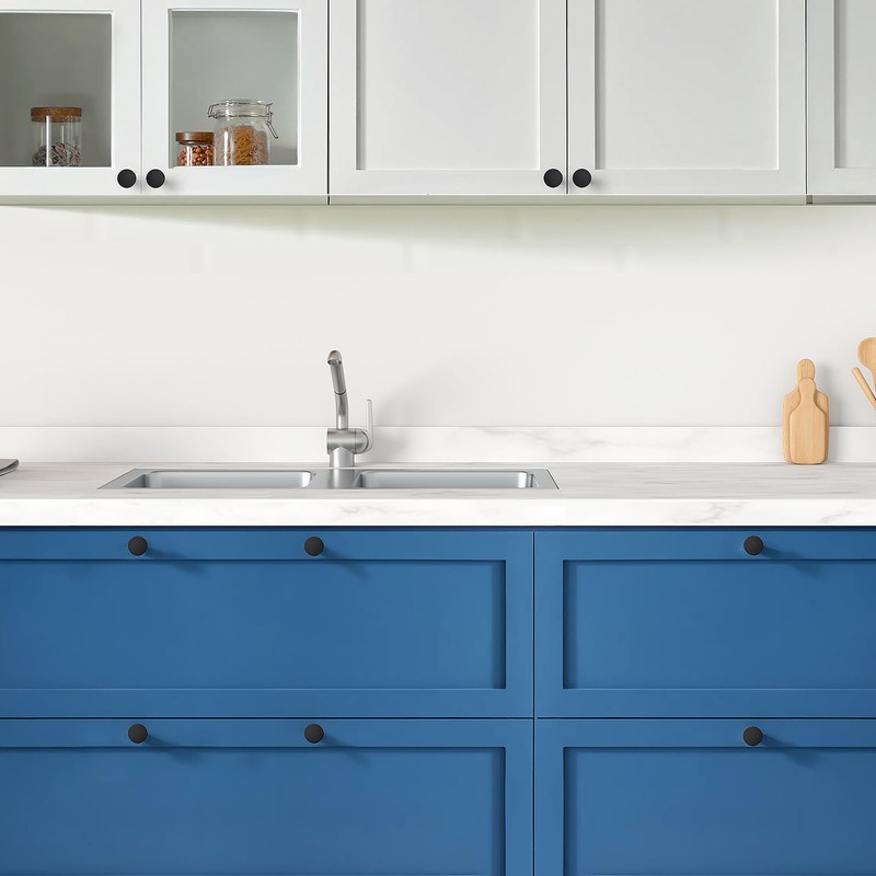 Ravinte 25 Pack Cabinet Knobs Black Kitchen Cabinet Knobs Round