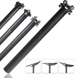 TPard Carbon Bike Seatpost 27.2/31.6 Ultralight Carbon Fiber Bicycle Seat Post Bike Seat Tube for Mountain Road Bikes MTB BMX