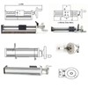 Manual Linear Rail Guide Slide Stage 4 inch 100mm 0.02mm