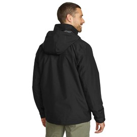 Eddie Bauer Men's Rainfoil Packable Jacket, Black Recycled, Small