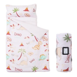 Morais Toddler Nap Mat with Removable Pillow and Blanket,Lightweight,Soft,Perfect for Kids Preschool, Daycare, Travel Sleeping Bag Boys and Girls