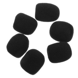SUPVOX 6pcs Mini Windscreen Sponge Cover for Lavalier Lapel Microphone Foam Cover Lavalier Protector for Wireless Headset Mic Suitable for Interviews and Recordings