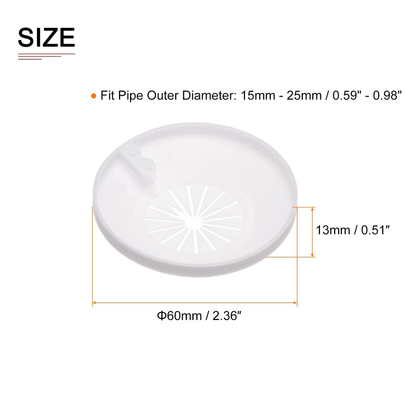 DTGN 60x13mm(DxT) Pipe Cover Decoration - 12Pack - Good for