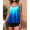 Yonique Womens Two Piece Swimsuits Tankini Top with Boy Shorts