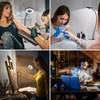 iZELL Desk Lamp, LED Reading Light with Clamp, 3 Color