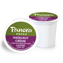 Panera Bread Hazelnut Crème Light Roast Coffee, Single Serve 96 Count Pods (4 Packs of 24)